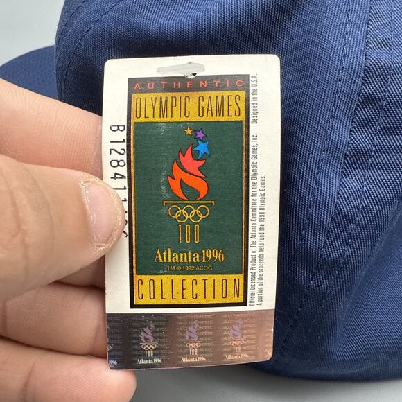 Vintage 1996 Starter Olympics Snapback Hat Atlanta USA Blue NWT - Picture 9 of 9